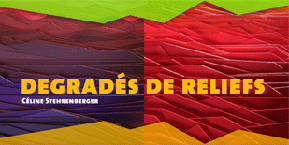 Carte invitation dégradé de reliefs